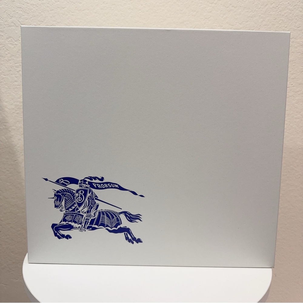 Burberry Shoe Box Gift Box with Two Dust Bags NEW 15.5x14.5x6.5